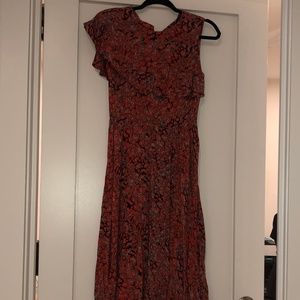 Maje Red Floral Dress